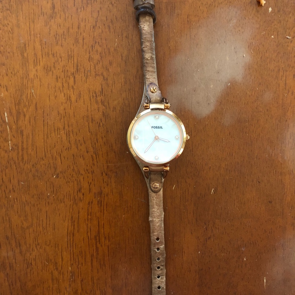 Distressed Fossil Watch